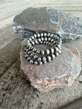 Triple Pearl Stretch Ring